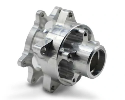 Custom precision CNC machined aluminum component showcasing a standard as-machined surface finish.